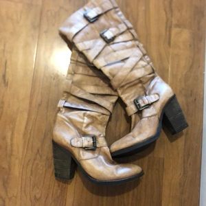 Leather renegade boot